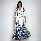 Brielle | Women's Floral Wrap Maxi Dress Elegant