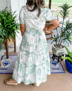 Sanne | Women's Classic Toile Maxi Dress