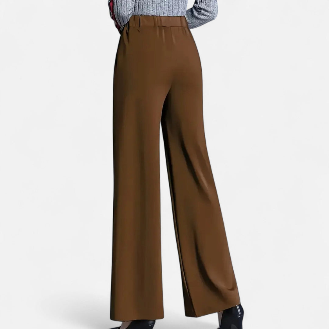 Sutton | Women's High-Waist Wide-Leg Trousers Casual