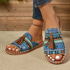 Sutton | Women's Tassel Slip-On Sandals Casual