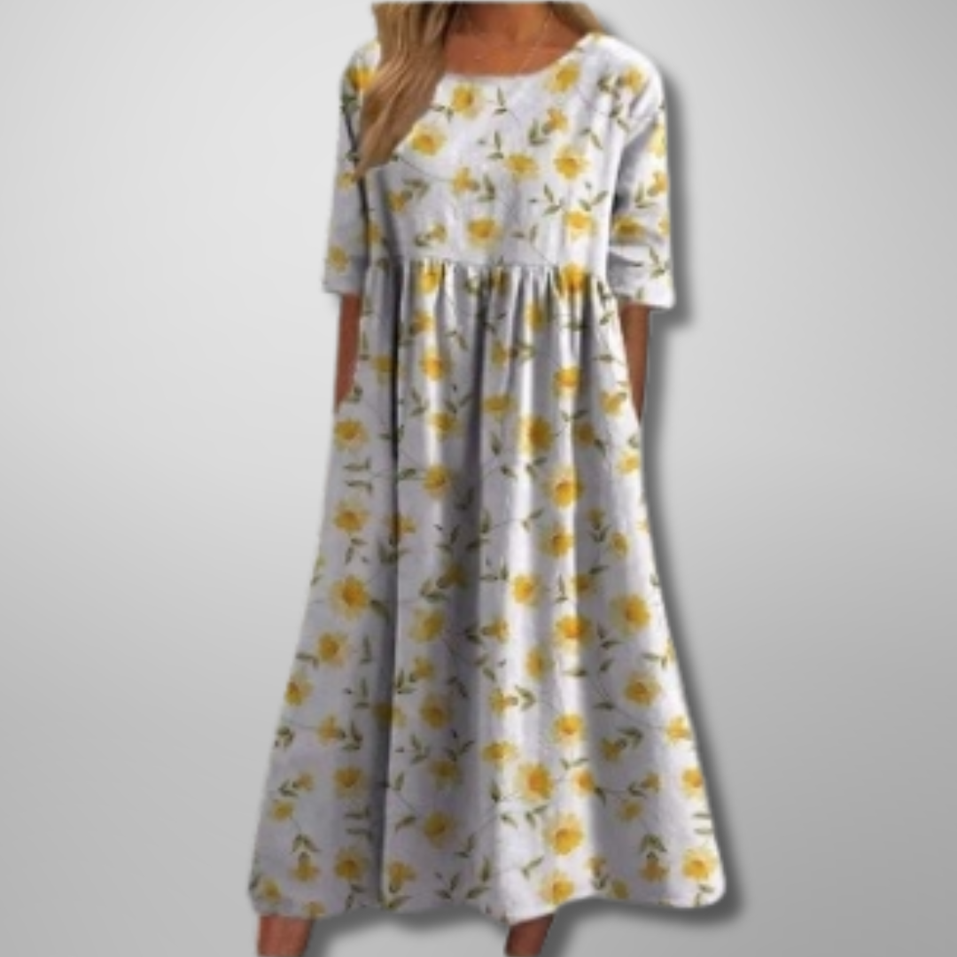 Gail | Women's Embroidered Midi Dress