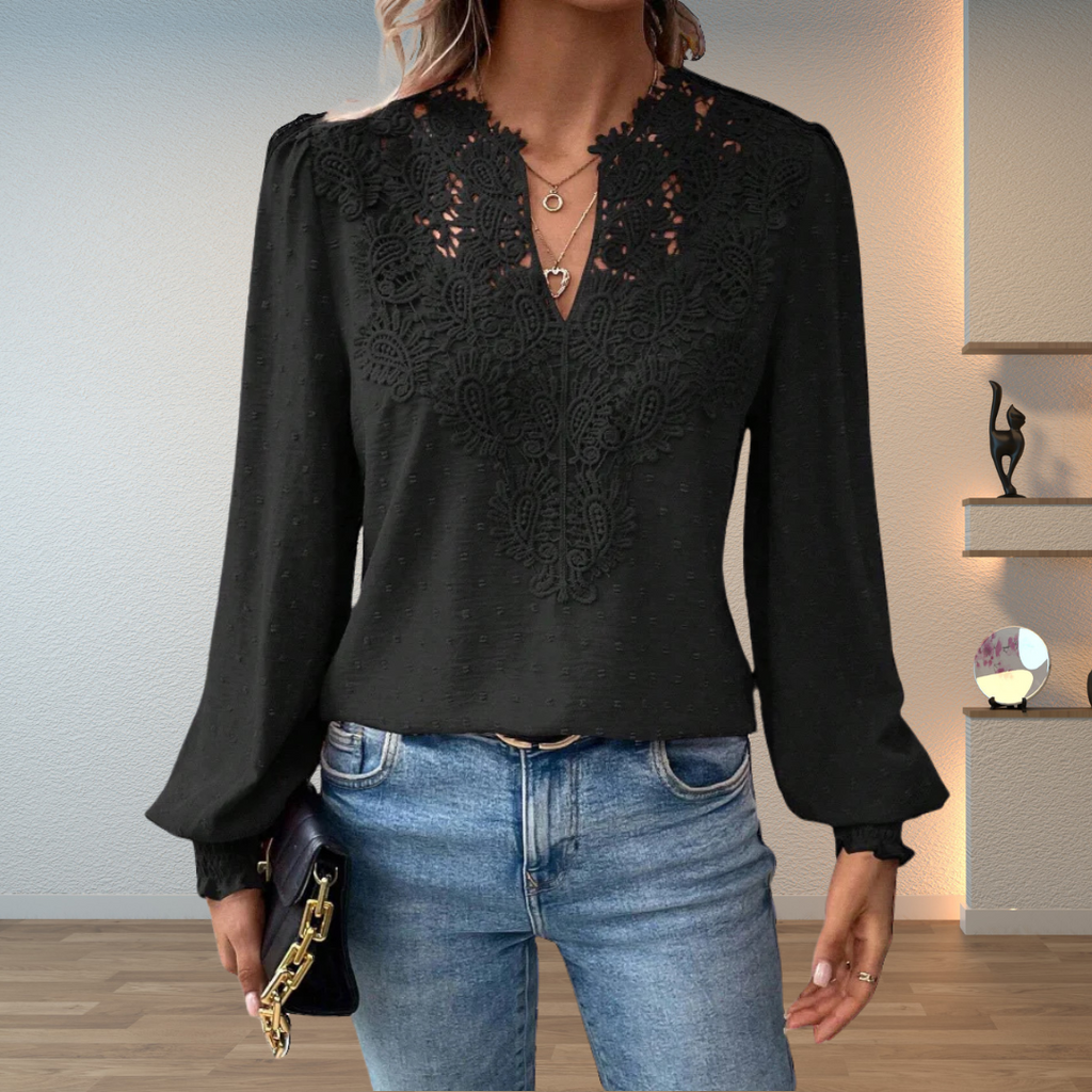 Colette | Women's Lace Long Sleeve Blouse