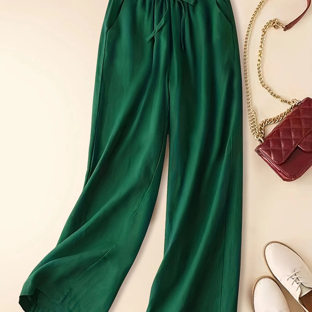 Zarelle | Women's Wide Leg Drawstring Pants Casual
