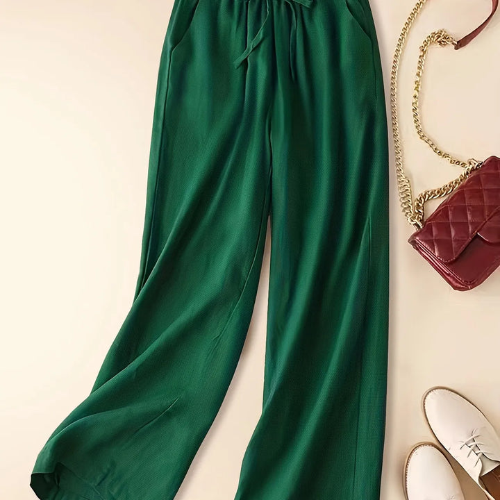Zarelle | Women's Wide Leg Drawstring Pants Casual