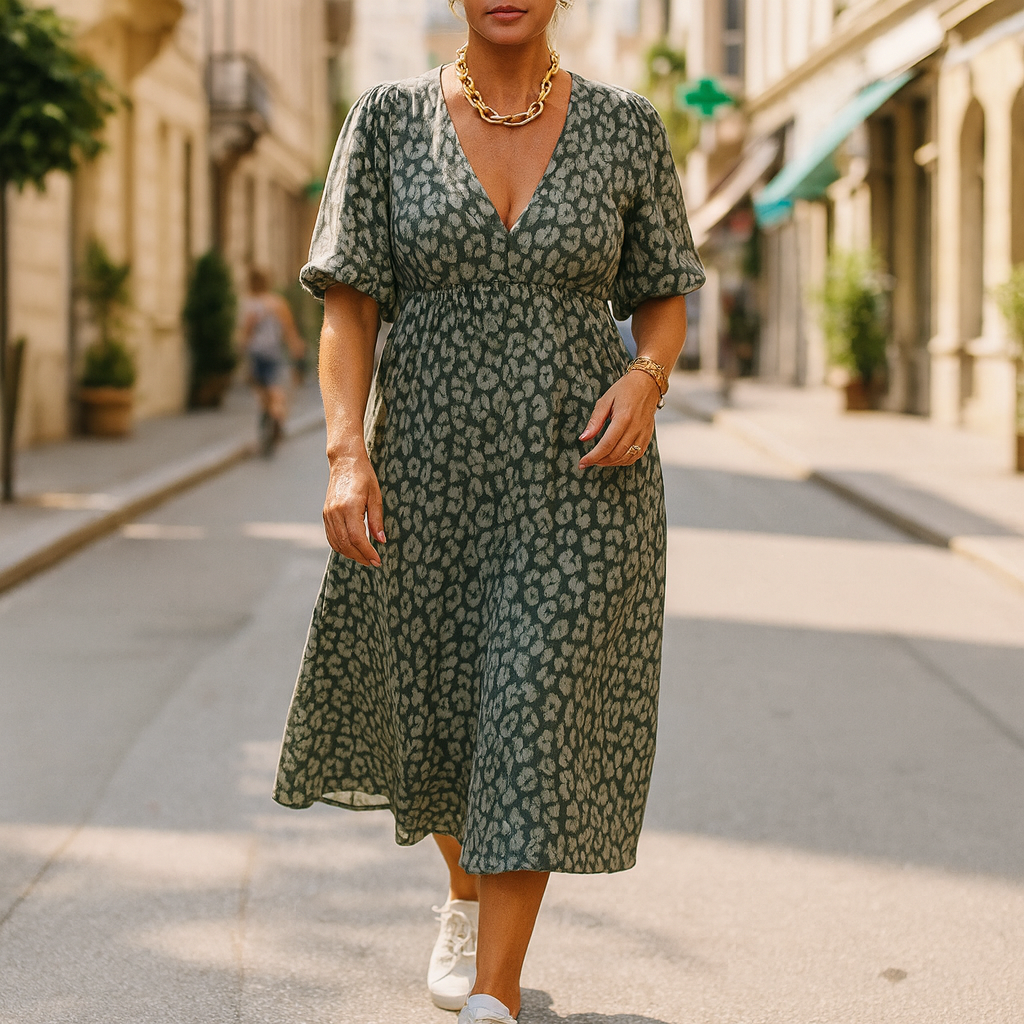 Sienna | Women's Elegant V-Neck Summer Maxi Dress
