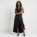 Elaine | Women’s Maxi Wedding Guest Dress Tie Waist Bow