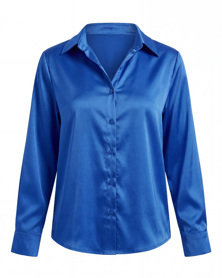 Thea | Women's Smooth Button-Up Shirt