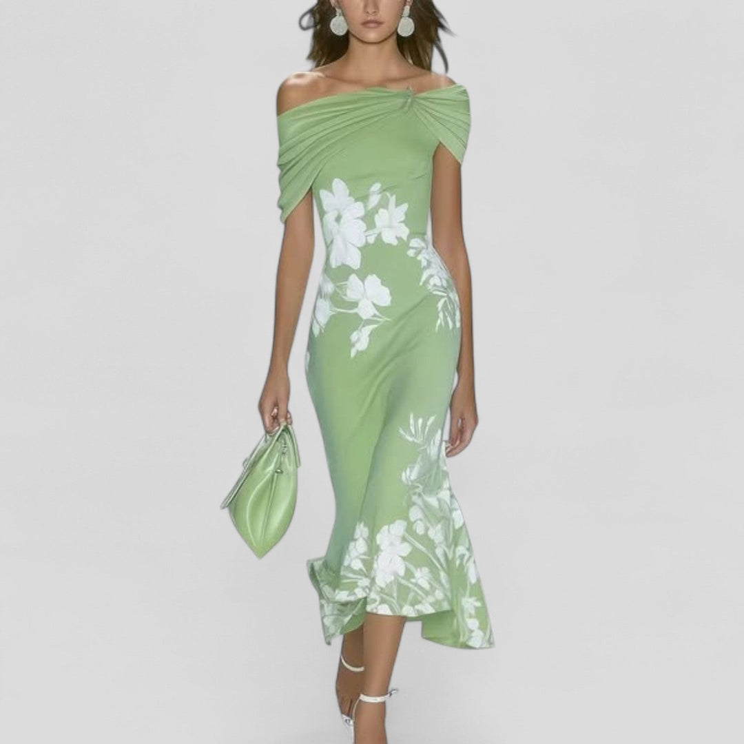 Sienna | Women's Elegant Floral Midi Dress