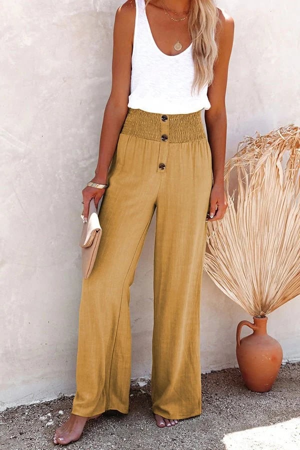 Lennox | Women's High-Waist Relaxed Pants Casual