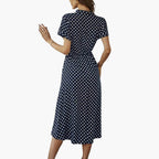 Thea | Women's Polka Dot Midi Dress