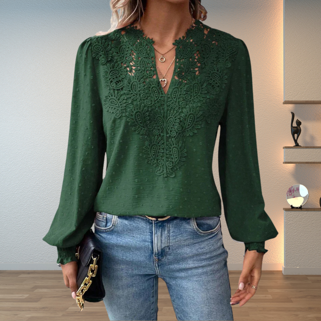 Colette | Women's Lace Long Sleeve Blouse