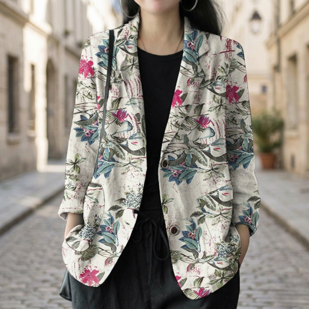 Ayla | Women’s Floral Print Casual Blazer Jacket