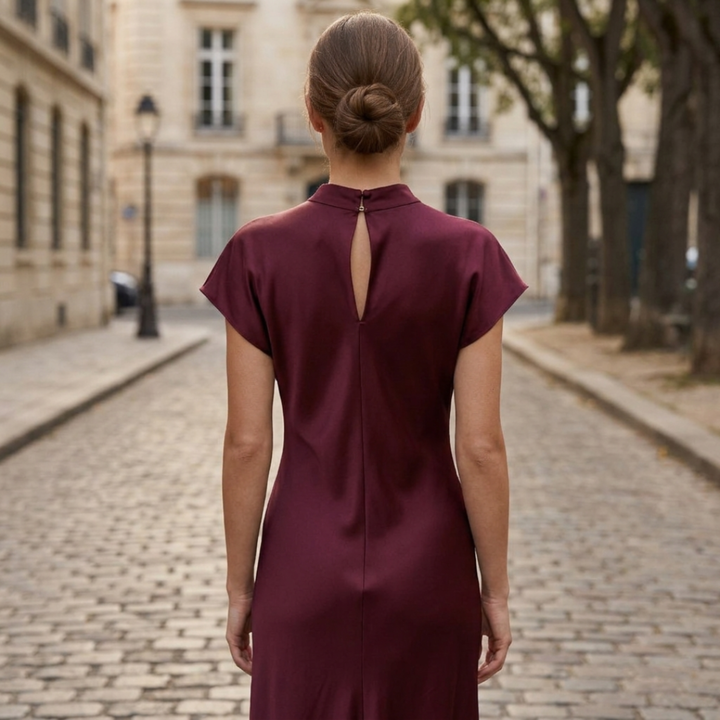 Elaris | Women’s Elegant Fitted Midi Evening Dress