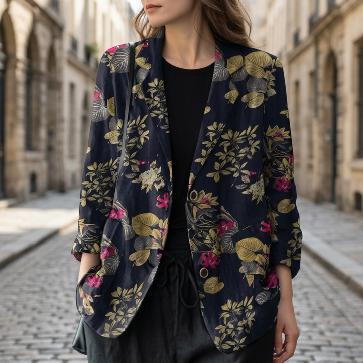 Ayla | Women’s Floral Print Casual Blazer Jacket