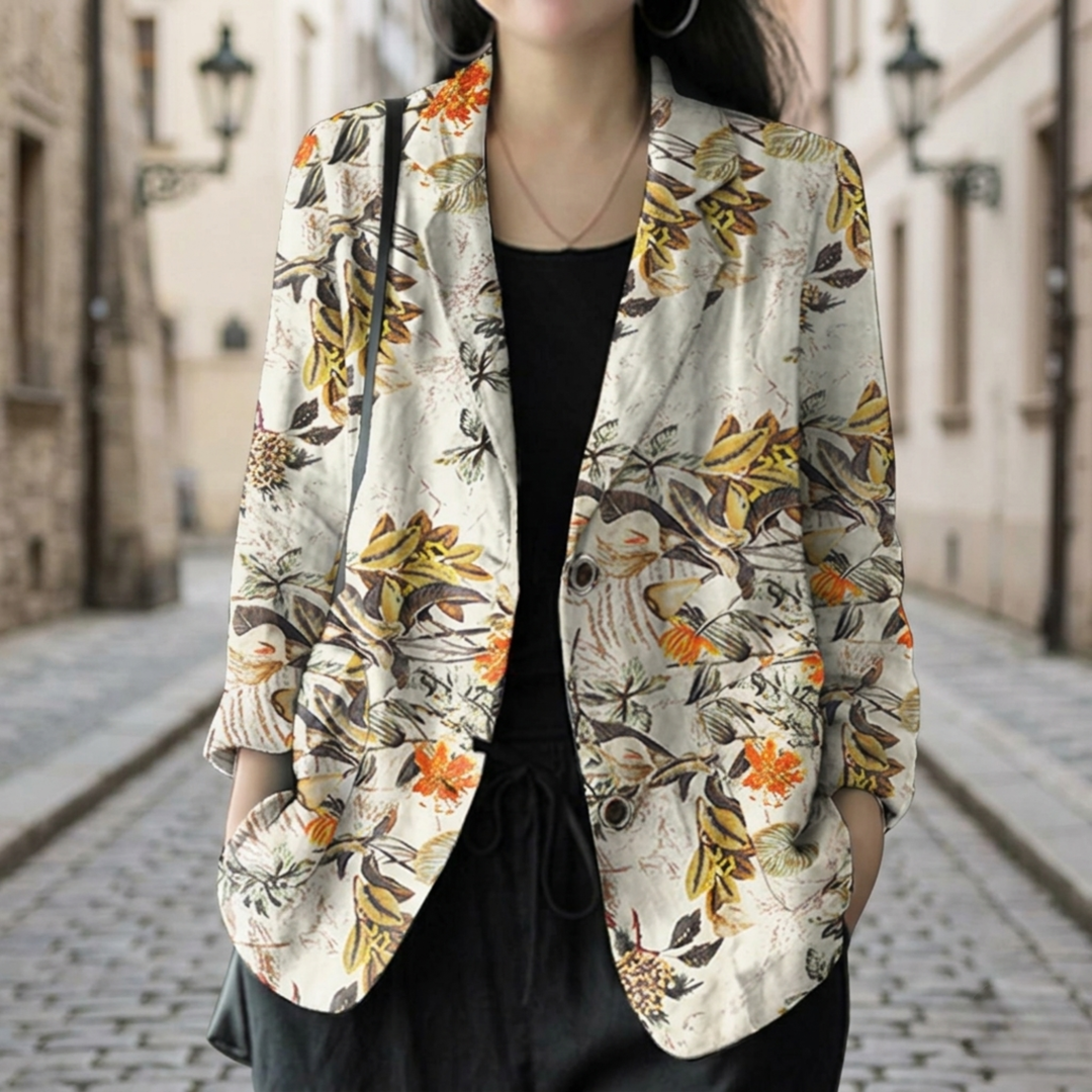 Ayla | Women’s Floral Print Casual Blazer Jacket