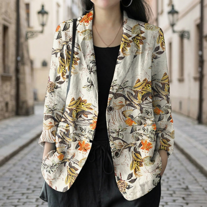 Ayla | Women’s Floral Print Casual Blazer Jacket
