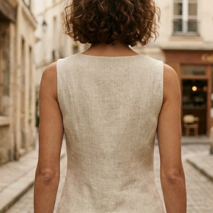 Nerina | Women’s Sleeveless Button Front Blouse