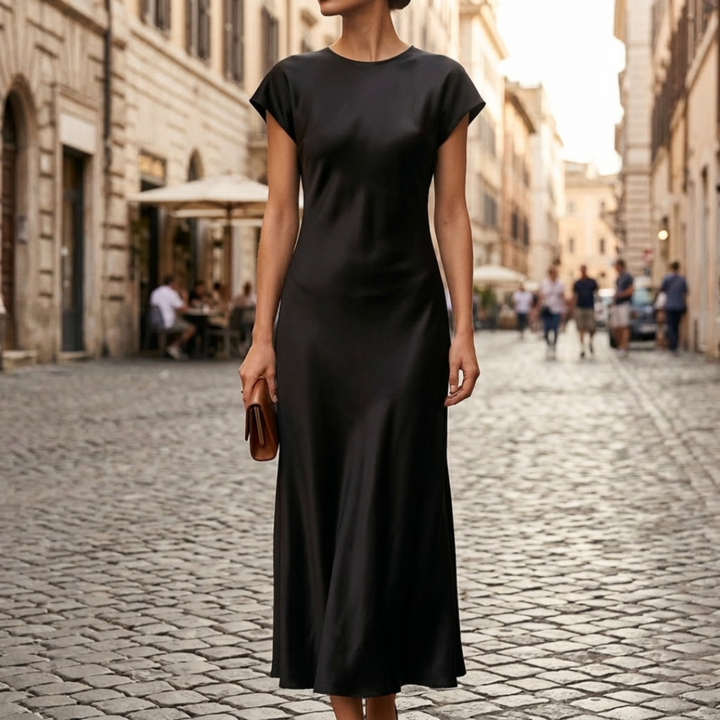 Elaris | Women’s Elegant Fitted Midi Evening Dress