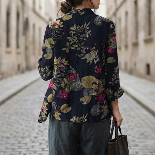 Ayla | Women’s Floral Print Casual Blazer Jacket