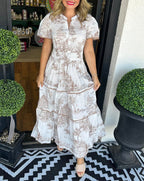 Sanne | Women's Classic Toile Maxi Dress