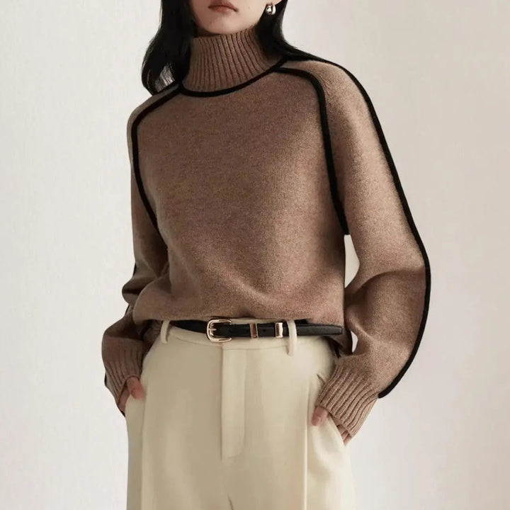 Thea | Women's Classic Turtleneck Sweater Casual