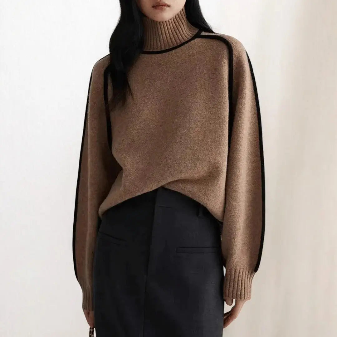 Thea | Women's Classic Turtleneck Sweater Casual