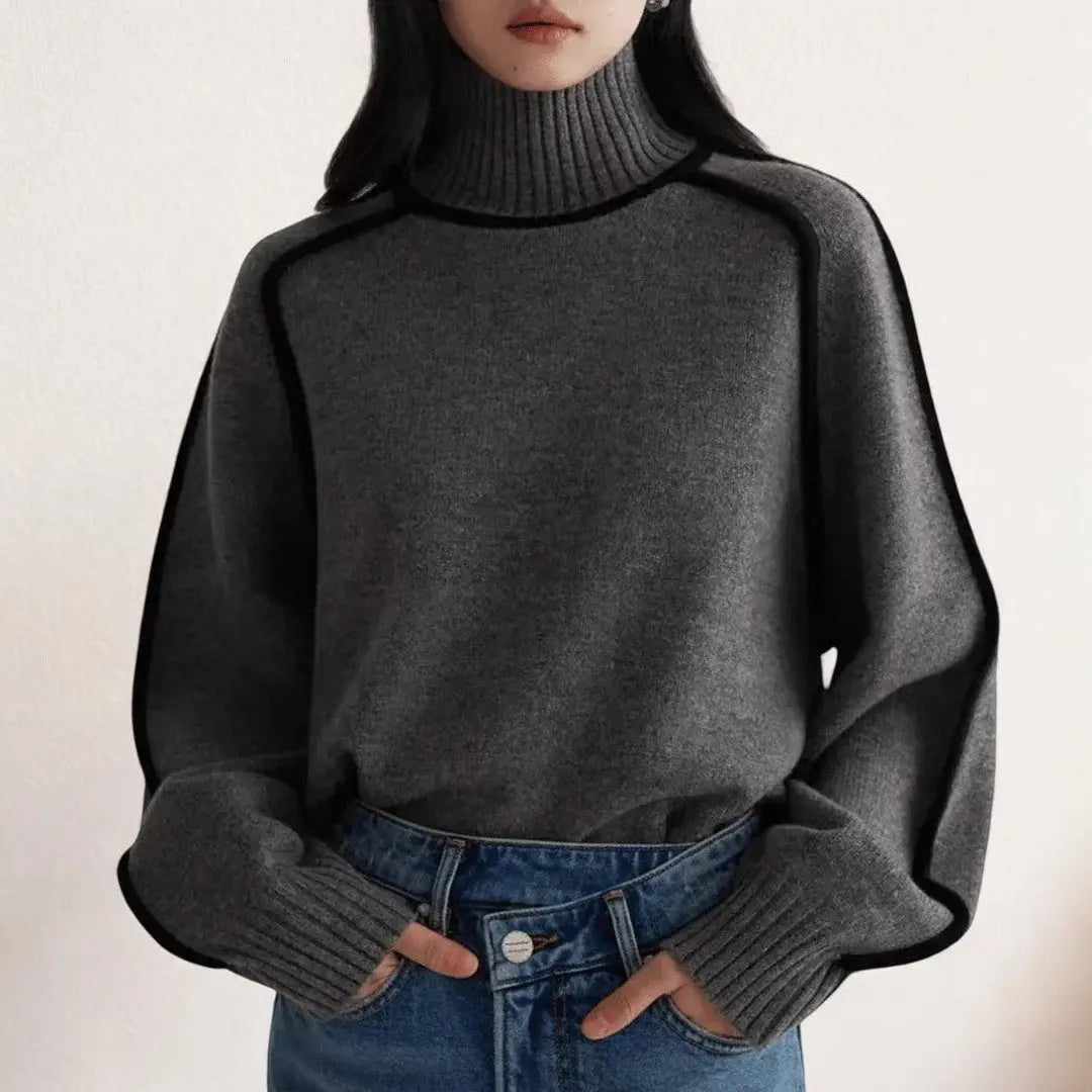 Thea | Women's Classic Turtleneck Sweater Casual