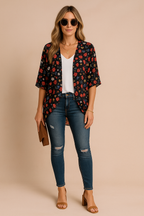Sanne | Women’s Airy Printed Kimono Elegant Women’s