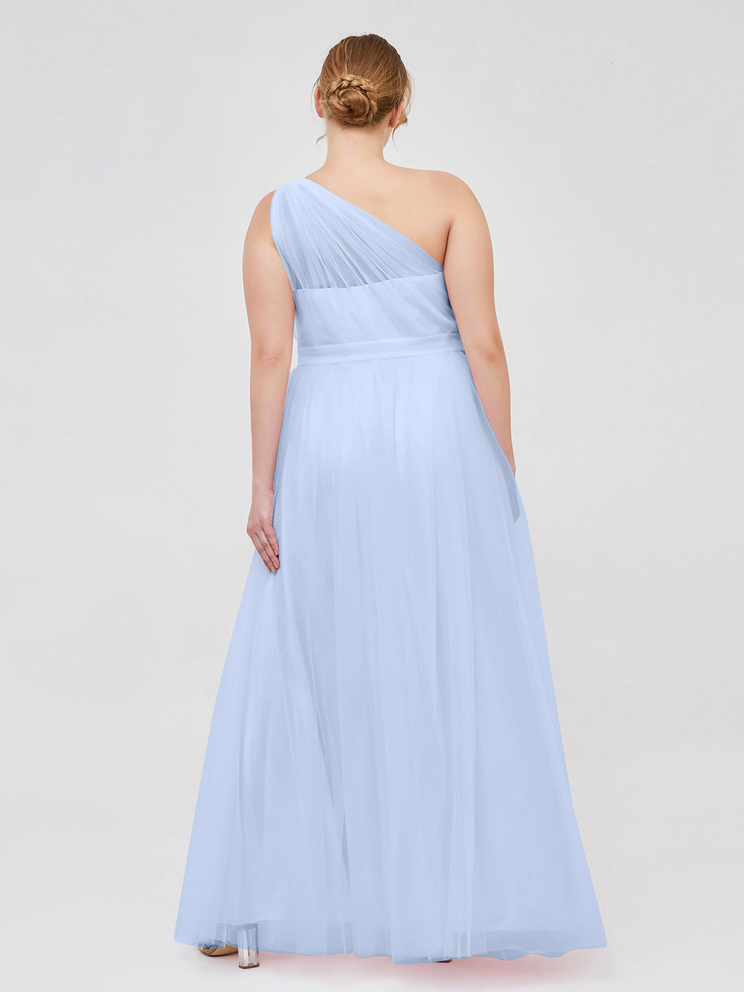 Thea | Women's One-Shoulder Tulle Maxi Dress