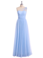 Thea | Women's One-Shoulder Tulle Maxi Dress