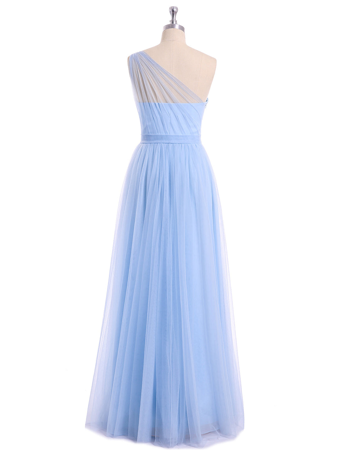 Thea | Women's One-Shoulder Tulle Maxi Dress
