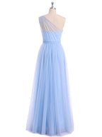 Thea | Women's One-Shoulder Tulle Maxi Dress