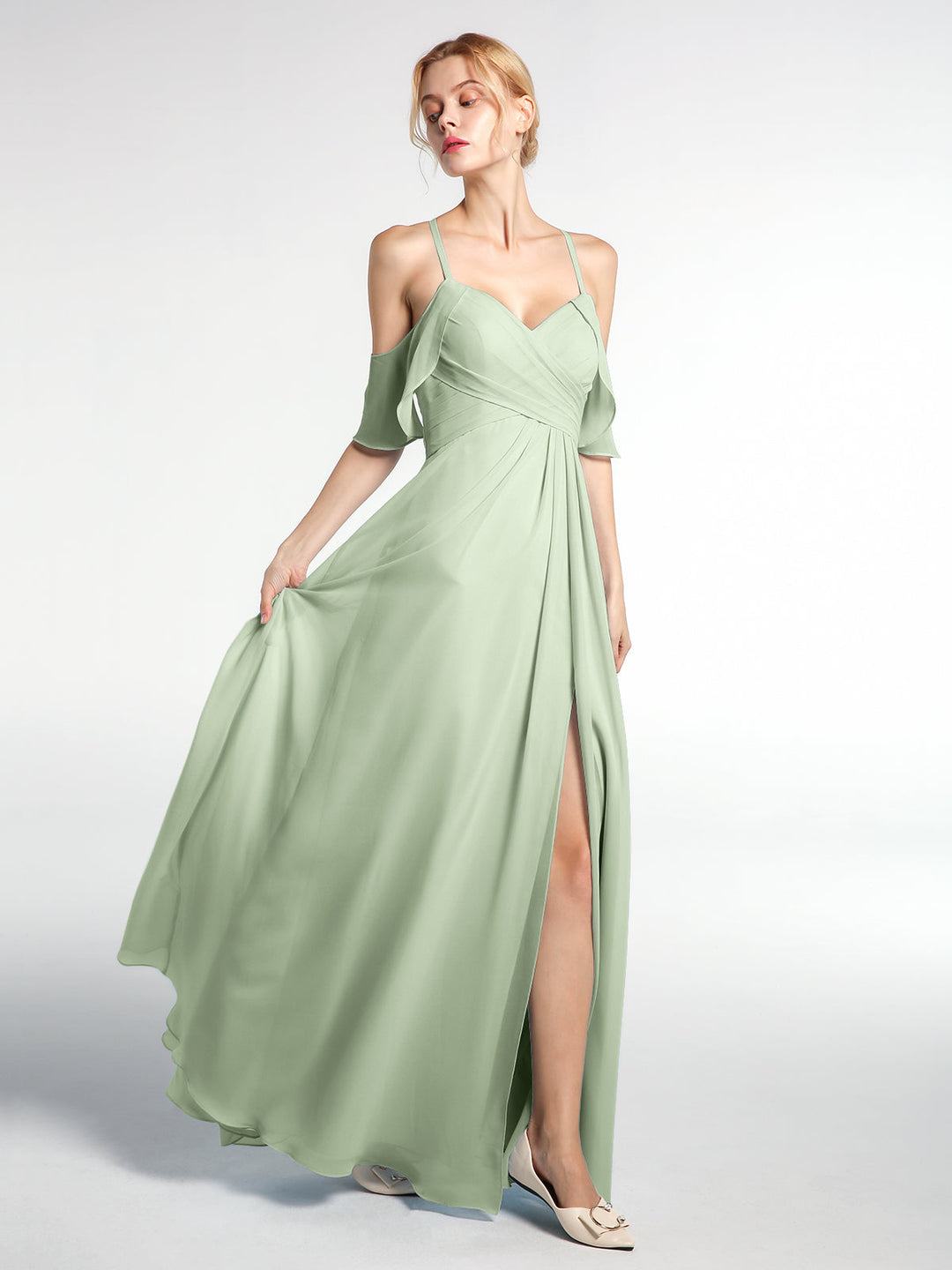 Sienna | Women's Cold Shoulder Maxi Dress