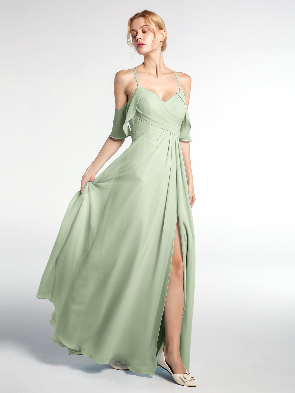 Sienna | Women's Cold Shoulder Maxi Dress