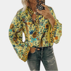 Aria | Women's Floral Long Sleeve Blouse Casual