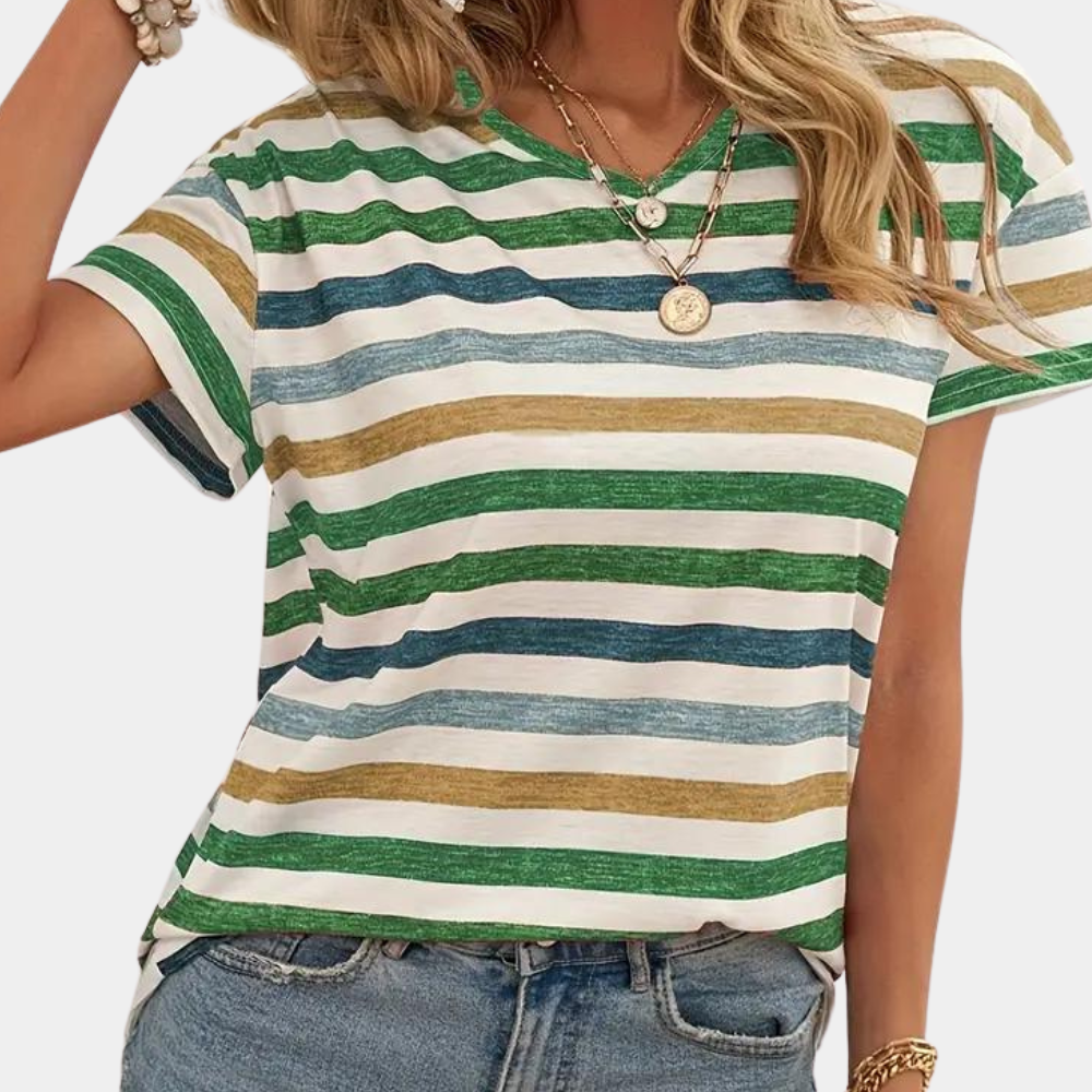 Liora | Women’s Casual Striped T-Shirt Top