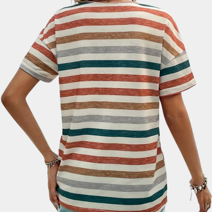 Liora | Women’s Casual Striped T-Shirt Top