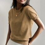 Zafrina | Women's Crew Neck Short Sleeve Top Casual