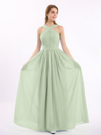 Wren | Women's Criss-Cross Pleated Maxi Dress