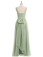 Wren | Women's Criss-Cross Pleated Maxi Dress
