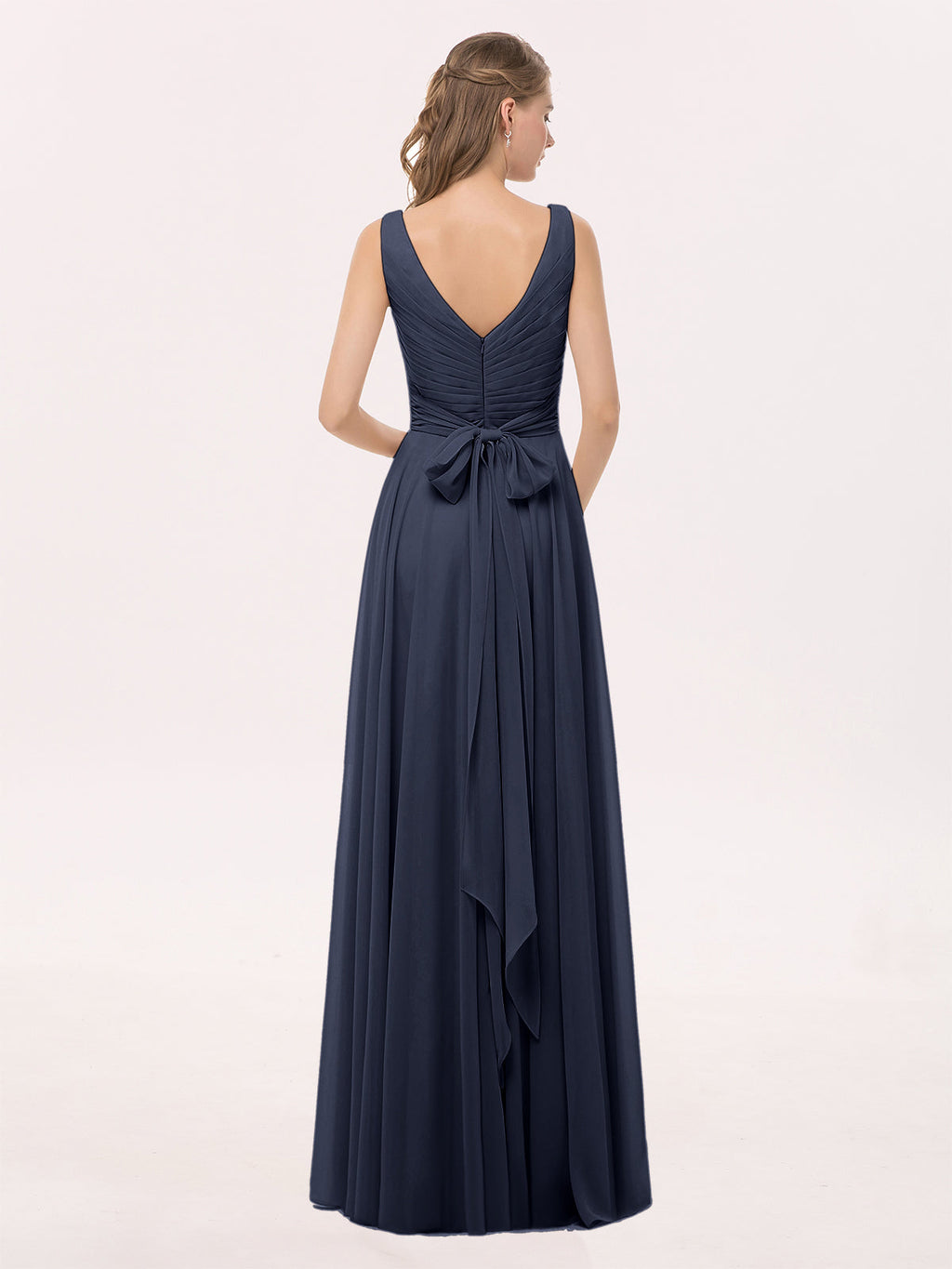 Sienna | Women's V-Neck Chiffon Maxi Dress