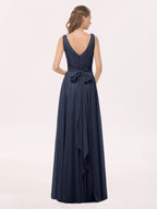 Sienna | Women's V-Neck Chiffon Maxi Dress