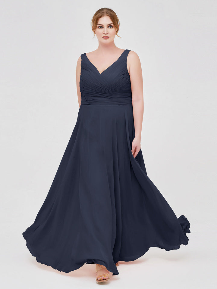 Sienna | Women's V-Neck Chiffon Maxi Dress