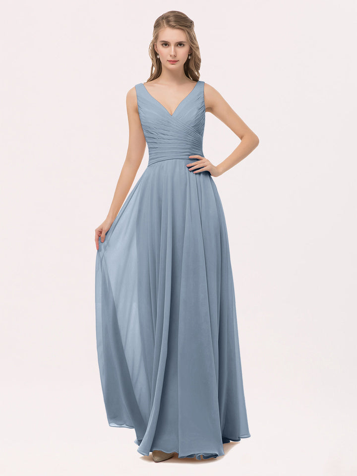 Sienna | Women's V-Neck Chiffon Maxi Dress