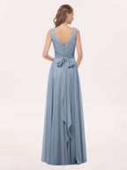 Sienna | Women's V-Neck Chiffon Maxi Dress
