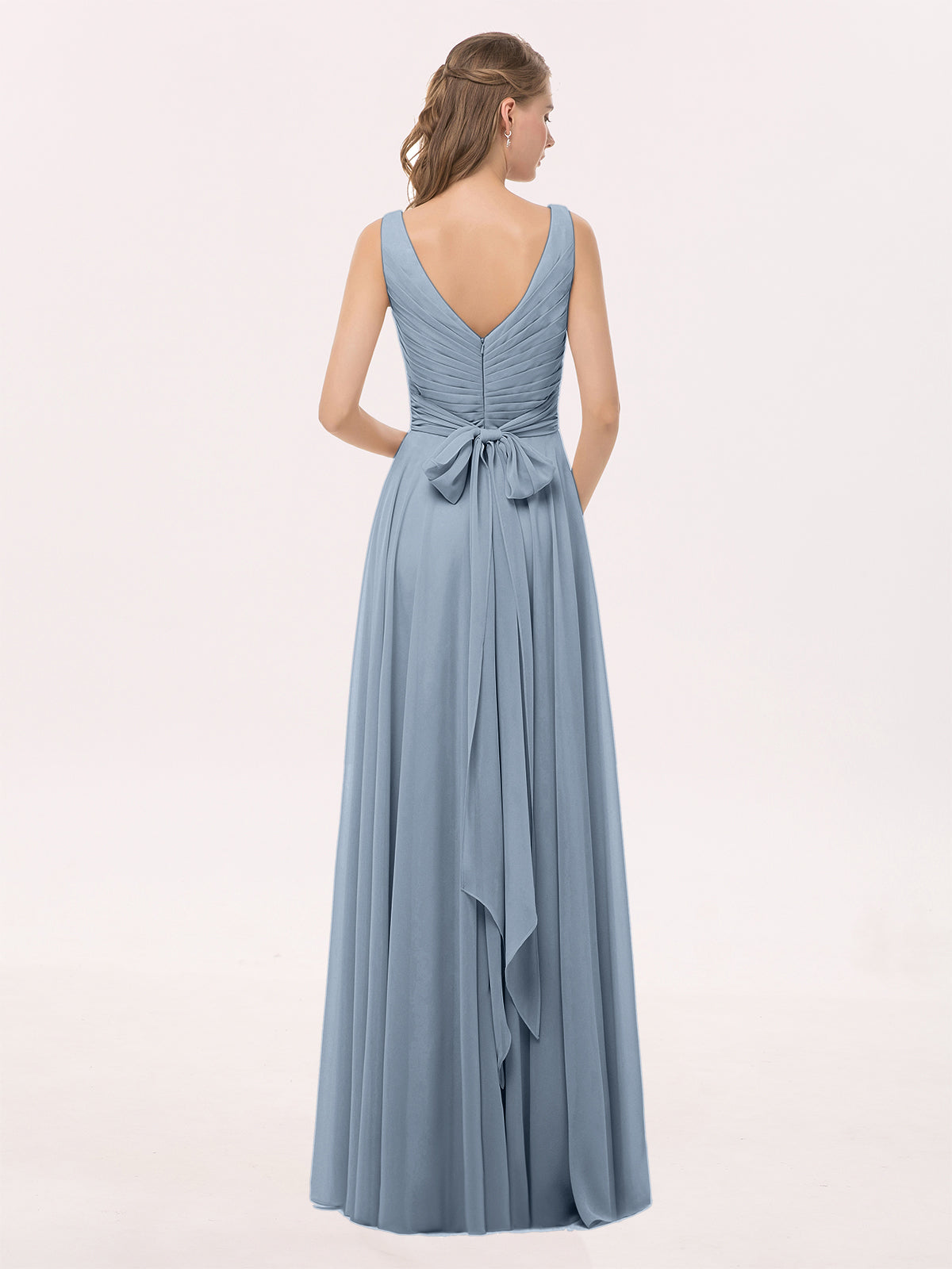 Sienna | Women's V-Neck Chiffon Maxi Dress