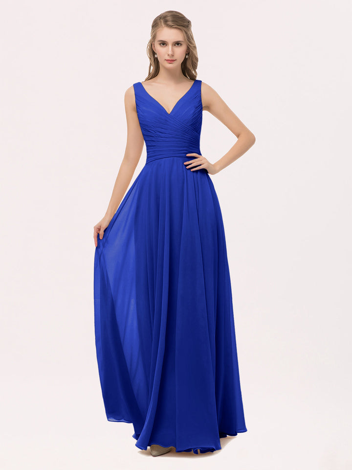 Sienna | Women's V-Neck Chiffon Maxi Dress
