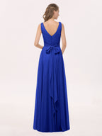 Sienna | Women's V-Neck Chiffon Maxi Dress