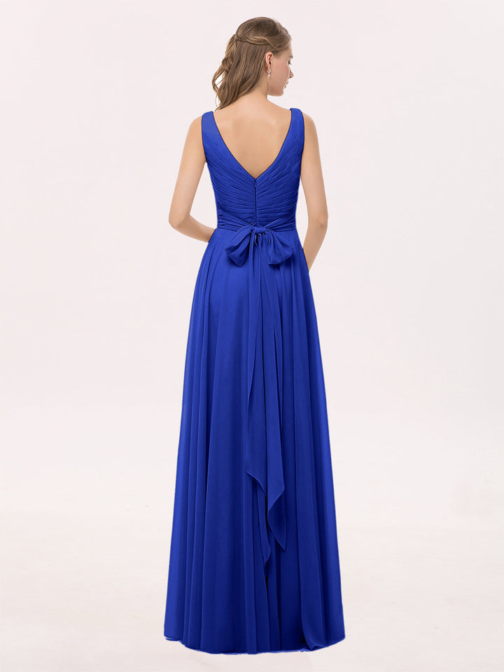 Sienna | Women's V-Neck Chiffon Maxi Dress