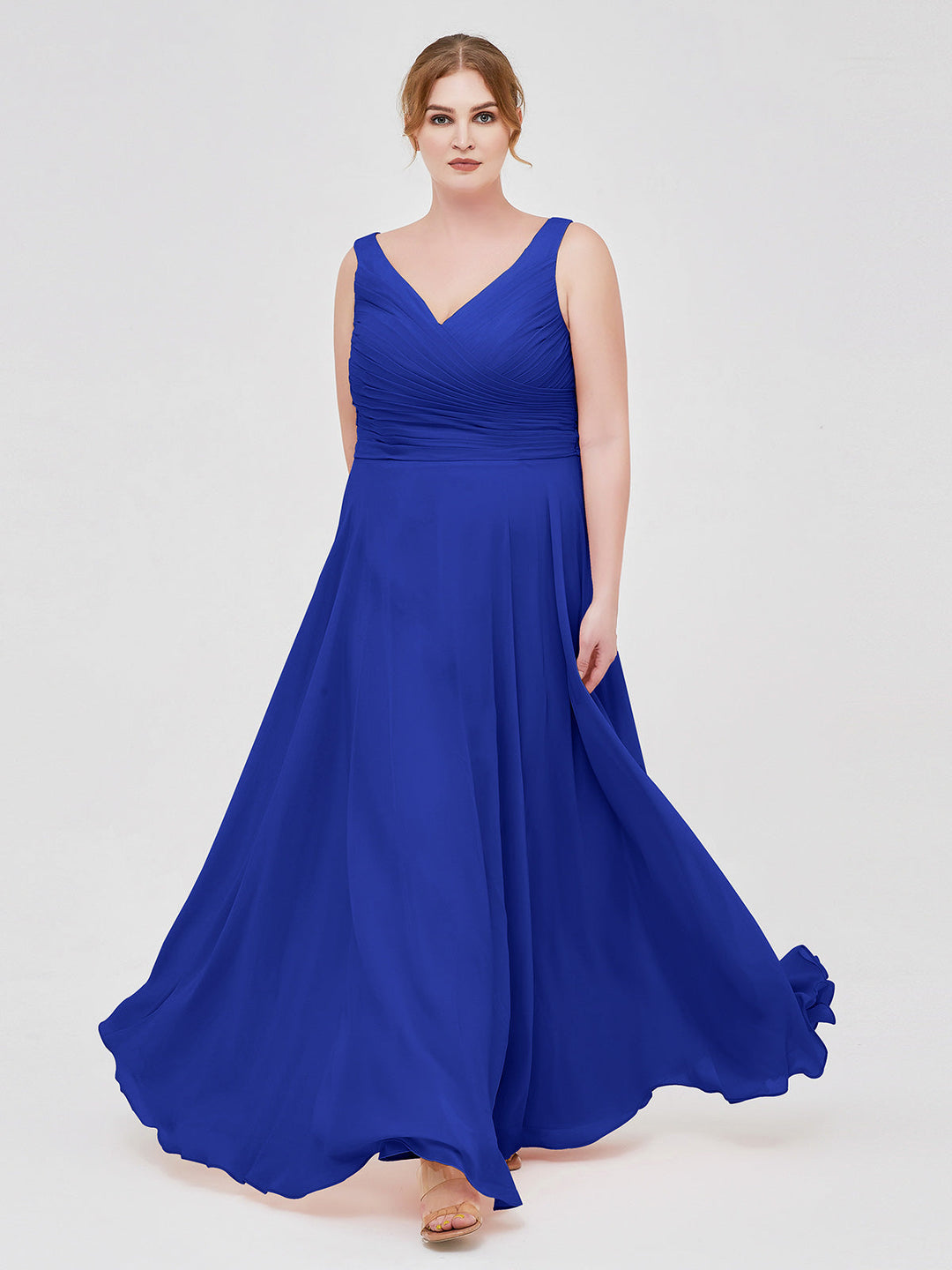Sienna | Women's V-Neck Chiffon Maxi Dress